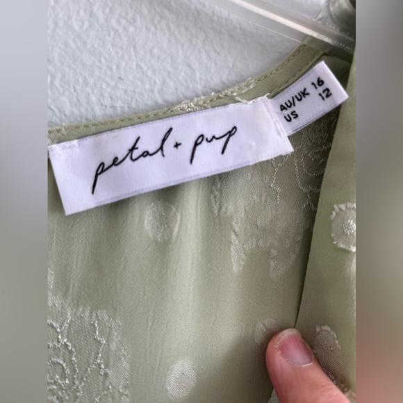 Petal & Pup Sage green Romper, Size 12 - Picture 4 of 6